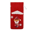 thumbnail image 2 of Bpyeka Fabric Sack1Pcs Christmas Wine Bag - Fabric with Drawstring - Bottle Bag Reusable Christmas Bottle Bag - Holiday Party DecorationFall Decor, 2 of 6