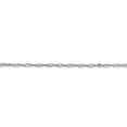 thumbnail image 3 of 14K White Gold bracelet Singapore chain 20 in 1.7 mm, 3 of 5