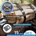 thumbnail image 2 of Mega Cargo Control Cam Buckle Cargo Lashing Strap Heavy Duty 10-Pack 1" x 15 ft, 2 of 7