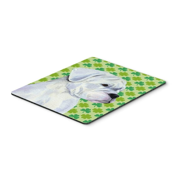 "Boxer St. Patricks Day Shamrock Portrait Mouse Pad Hot Pad or Trivet"