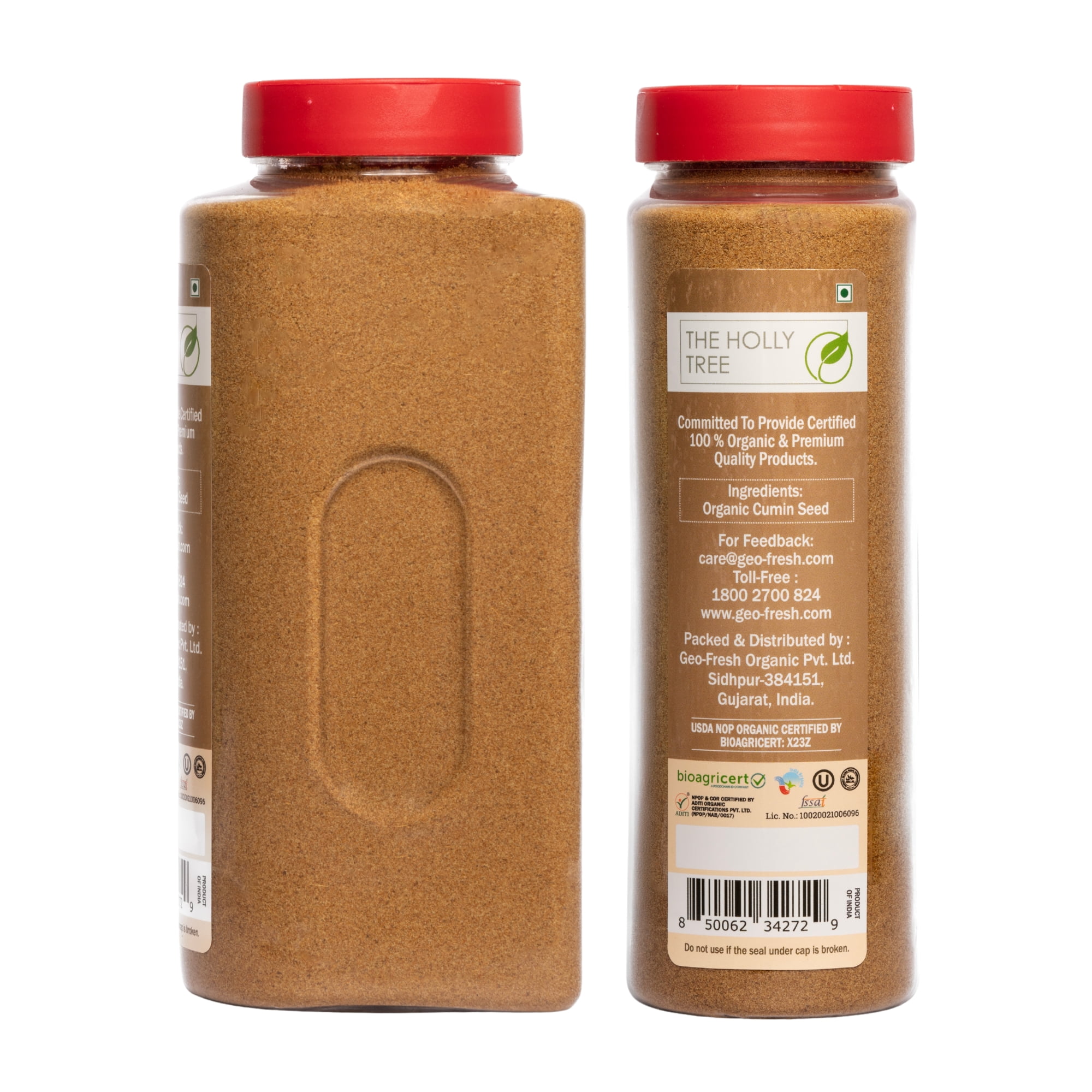 Organic Cumin Powder 15.52 oz – Ground Cumin for Cooking & Seasoning – USDA Organic, Gluten Free, Non-GMO, Kosher – The Holly Tree