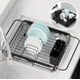 thumbnail image 1 of Kitsure Escurreplatos - Escurreplatos que Ahorra Espacio, Escurreplatos para encimera de Cocina, Escurridor de Cocina de Acero Inoxidable Duradero con Soporte para Cubiertos, Gris, 1 of 4