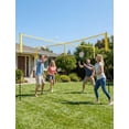 thumbnail image 6 of Garvee Portable 4 Square Volleyball Game Set - 14 FT 4-Way Adjustable Height Net for Backyard, Beach, Lawn - Durable Frame, Full Accessories, Family Use - Volleyball Equipment - Yellow, 6 of 7