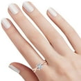 thumbnail image 3 of AFFY Round White Natural Diamond Accents Semi Mount Engagement Ring In 14k Solid Rose Gold (I-J Color, I2-I3 Clarity, 0.03 Cttw) Ring Size-11.5, 3 of 3