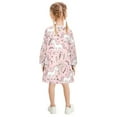 thumbnail image 3 of Girls' long-sleeved dress Line Unicorn Girls' A-line dress with ribbed cuffs Soft and comfortable, 3 of 6