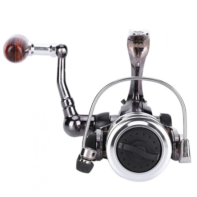 LHCER All Metal Reel,LureReel,Portable All Metal Ice Fishing Waterproof Anti-Rust Fish Lure Rod Wheel Reel Tackle with Small Handle