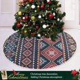 thumbnail image 6 of FMSHPON Aztec Xmas Christmas Tree Skirt Stand Mat for Holiday Party Decoration Indoor Outdoor 36 inches, 6 of 6