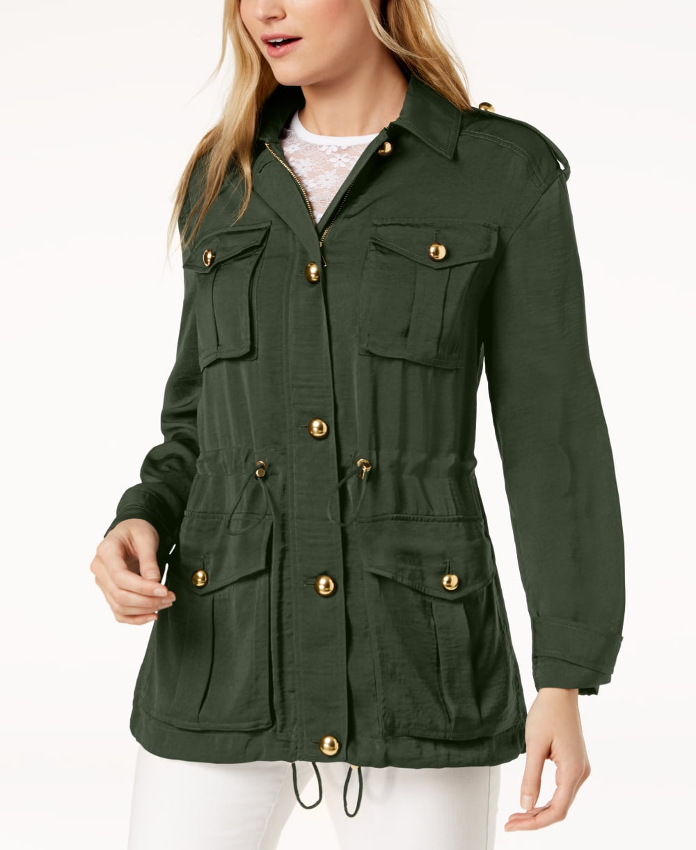 green womens utility jacket