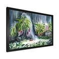 thumbnail image 2 of Designart 'Abstract Tropical Plants Oasis' Farmhouse Framed Art Print, 2 of 4