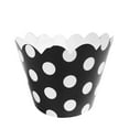 thumbnail image 2 of Wrapables® Standard Size Polka Dots Cupcake Wrappers (Set of 20), Black, 2 of 4