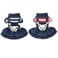 thumbnail image 5 of Pet Dog Striped Dress Winter Autumn Cowboy Clothes For Pet Dog,Red XL, 5 of 5