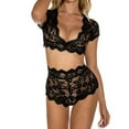 thumbnail image 2 of Clearance Sale 2025 Intimates Womens Lace Solid Color Underwear Set Womens Large Split Two Piece Lace Sexy Underwear Set Clearance Deals Overstock Items Clearance, 2 of 6