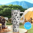 40 oz Panda Cup Tumbler with Handle Lid and Straw, Panda Gifts for ...