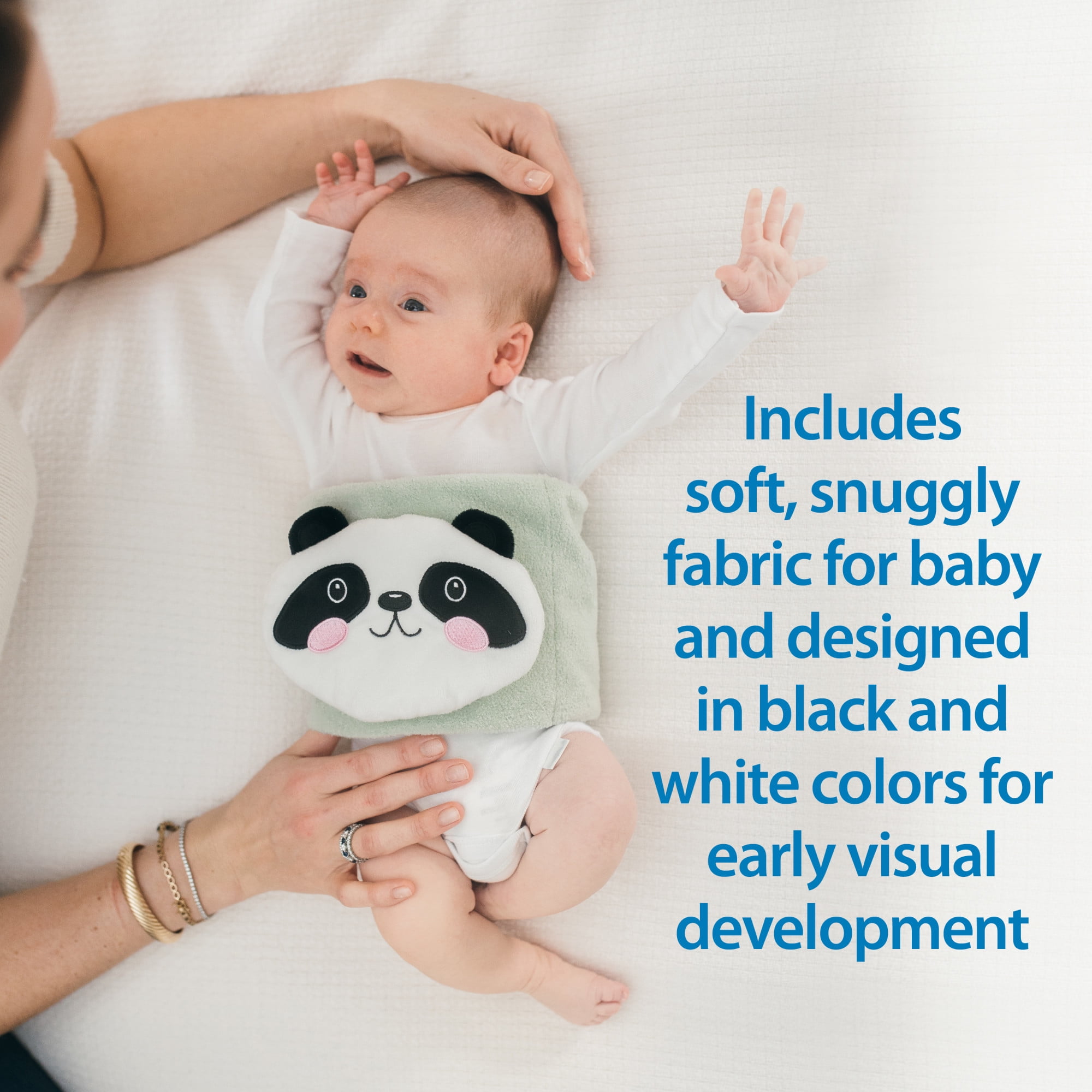 Dr. Brown's Infant Gripebelt Heated Belly Band, Soothe Baby's Tummy, Gentle Warmth & Compression, Panda