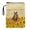 Brown Horse in Sunflower Field, variant on Book Cover with Pocket Polyester Fabric Book Organizer Bag with Decorative Design for Bible Easy Carry Book Case Book Storage Bag, Colorful Dinosaur Parade