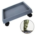 thumbnail image 4 of 1 Pce Support de Fond de Pot de Fleurs Carré Plateau à Roue Mobile Pot de Fleurs pour Intérieur Extérieur 27 cm, 4 of 7