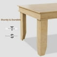 thumbnail image 4 of Farmhouse Dining Table for 6-8 People, 70.87" Long Wooden Kitchen Table, Rustic Rectangle Dining Room Table with Strong Legs, 4 of 7