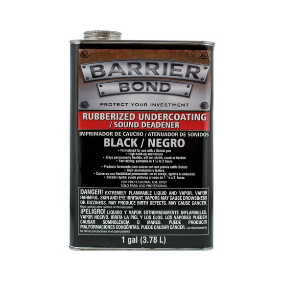 Barrier Bond Black Rubberized Undercoating Sound Deadener - Gallon