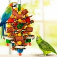 thumbnail image 2 of Bird Toys, Parrot Toys for Large Birds,Natural Corn cob and Loofah Slices Bird chew Toys for African Grey Parrots, Macaws, Cockatoos, Amazon Parrot and other Small and Medium-Sized Parrot (Colorful), 2 of 6