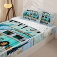 thumbnail image 3 of Erosebridal Rustic Camping Pattern Zipper Twin Comforter Sets with Fitted Sheet and 2 Pillowcases,Adventure Camper Tent Zipper Bedding Set For Boys,Reversible,4-Piece, 3 of 7