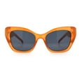 thumbnail image 5 of Womens Oversized Cat Eye Designer Fashion Luxury Sunglasses Orange - Black, 5 of 8