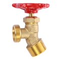 thumbnail image 1 of LitOrange Solid Brass Backyard 65 Degree Elbow Stop Valve Hose Bibb Solder NPT 3/4" Male Thread to MHT 3/4" Inch Male Threaded Garden Hose Connector Adapter Water Shut-Off Valve Faucet, 1 of 4