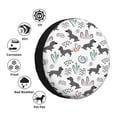 thumbnail image 4 of Fotbe Dachshund Dog Puppy Funda de Llanta de Repuesto con Estampado, Engrosada, Ajuste Universal para Jeep, Remolque, RV, SUV, Camión-17 inch, 4 of 6