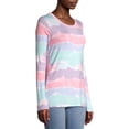 thumbnail image 4 of No Boundaries Juniors' Long Sleeve Tie Dye T-Shirt, 4 of 6
