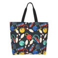 thumbnail image 1 of Easygdp Bowling Ball Bolsas Tote para Mujer, Bolsos de Hombro para Viaje, Bolsos de Mano de Gran Capacidad para Compras y Trabajo, 1 of 8