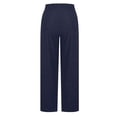 thumbnail image 4 of ZHYou No Boundarie Corduroy Sweatpants for Women Wide Leg Texture Drawstring Baggy High Waisted Pants with Pockets,Black,Size M, 4 of 9