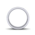 thumbnail image 2 of Natural 2.50Ct Round Diamond 5Row Concave Anniversary Wedding Eternity Band Ring 18k Gold IJ SI2, 2 of 3