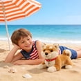 thumbnail image 6 of SPOORYYO Dog Plushie Toy - Realistic Japanese Inu Stuffed Animal Soft Puppy Doll Gift for Dog Lovers, 6 of 8
