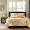 thumbnail image 1 of Intelligent Design Senna Comforter Set, Full/ Queen, Orange, 1 of 5