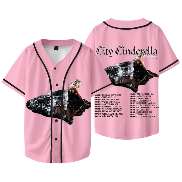 JT Rappeur 2024 Tour Merch Veste de Baseball Été Femmes Hommes Mode HipHop T-Shirts à Manches Courtes, style 9,S