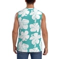 thumbnail image 4 of Balery Vintage Floral Men's Sleeveless Muscle Shirts Workout Tank Top, Moisture Wicking, Odor Protection-Large, 4 of 8