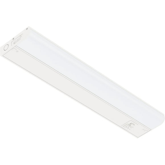 TRAHOO-18-inch Hardwired Only 3 Color LED Under Cabinet Lighting, Selectable 3000K/4000K/5000K, Dimmable, Matte White Finished, ETL Listed, IN-0201-12-WH-345K