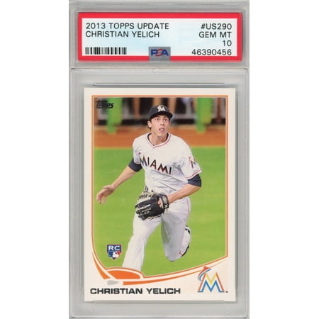 

Graded 2013 Topps Update Christian Yelich #US290 Rookie RC Baseball Card PSA 10 Gem Mint