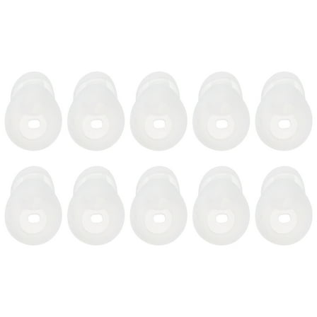 MLINS 5 Pairs Headset Cover Silicone Anti-Slip Replacement Earpads Ear Gel for -R130 (Transparent)