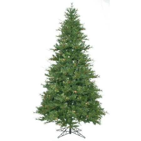 Country Pine Christmas Tree - Vickerman Unlit 9' Slim Mixed Country Pine Artificial Christmas Tree