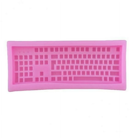 

flameer 2xSilicone Fondant Cake Sugarcraft Decorating Tools Shape Keyboard 2 Pcs