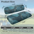 thumbnail image 3 of Psesaysky 2PCS Golf Cart Seat Covers, Blue Marble Print Breathable Front and Rear Seat Cushion Cover Fits for Ezgo Club Car Golf Cart Original Regular Seats, No Stapler, 3 of 8