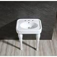thumbnail image 2 of Kingston Brass Vpb2268p Derrah 25-9/16" Rectangular Ceramic Console Bathroom Sink - White, 2 of 3