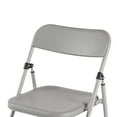 Your Zone Juvenile Resin Folding Chair in Gray for Children 2 Years