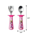 thumbnail image 6 of The First Years Disney Minnie Mouse Toddler Utensils 2 pk - Fork & Spoon Set - Ages 9 Months and up, 6 of 8