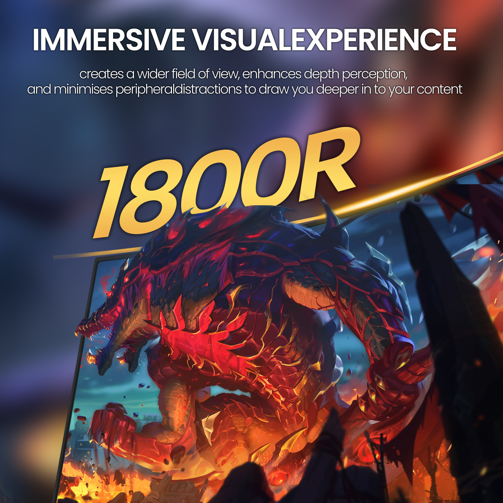 CRUA 27" Curved Gaming Monitor 1080P 165Hz photo 4