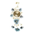 thumbnail image 3 of Reloj de pared creativo, luz artística, Metal de lujo, minimalista nórdico, atmósfera silenciosa, hoja de Ginkgo para tienda, cafetería, Hotel, sala 37cmx82cm Macarena Reloj de pared, 3 of 8
