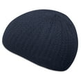 thumbnail image 3 of Candid Navy Wavy Cotton Kufi Beanie Hat Adult, 3 of 5