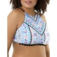 thumbnail image 2 of Juniors' Plus-Size Boho Fleur Bikini Top, 2 of 6