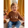 thumbnail image 6 of RUINIXCW Toddler Baby Girl Boy Thanksgiving Sweater Outfit Infant Boy Girl Fall Winter Clothes Kids Turcky Goose Knit Sweater Jumper Pullover Tops, 6 of 10