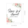 thumbnail image 4 of Koyal Wholesale Coral Peach Roses Wedding Signs Bundle Set for Ceremony, Reception Decor Signage, 8.5 x 11", 30-Pack, 4 of 5